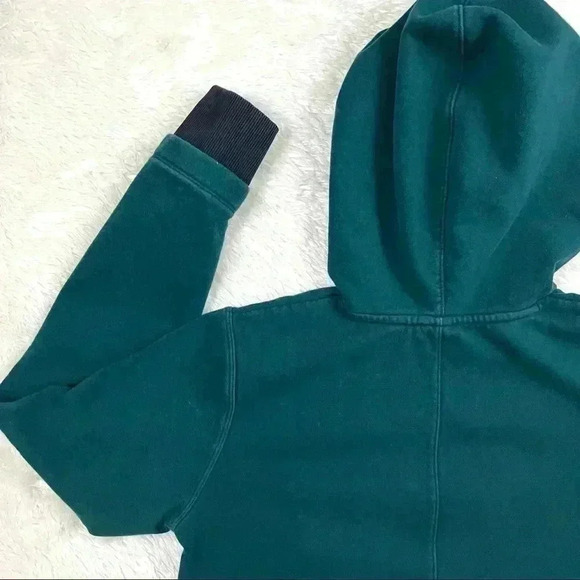 Under Armour Threadborne Green $ Black Pullover Hooded Sweatshirt Size XS - Picture 10 of 15